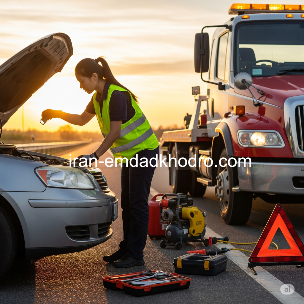 پیشرو خدمات امداد خودرو با پکیج خدمات ترکیبی در غرب تهران صادقیه