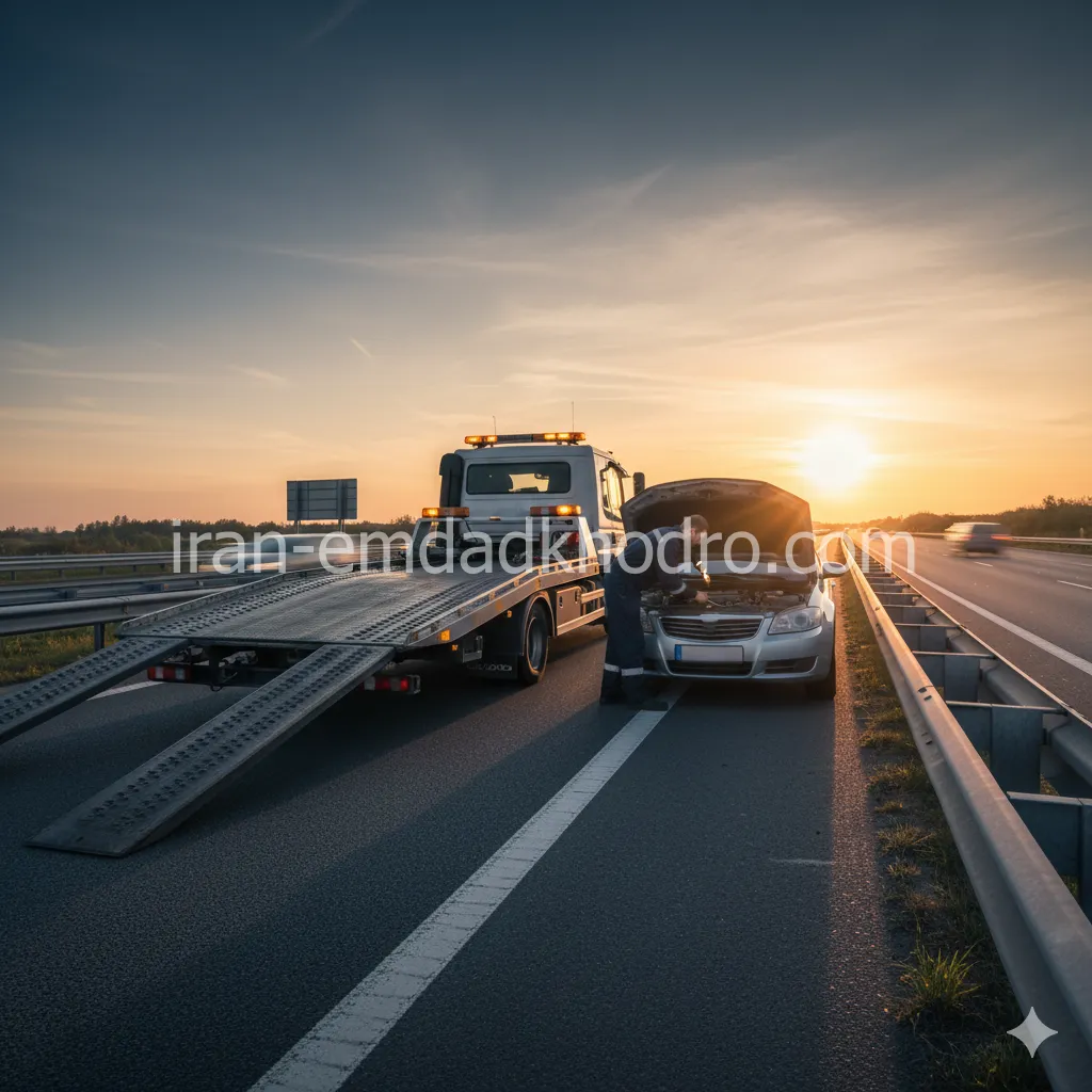 امداد خودرو در غرب تهران